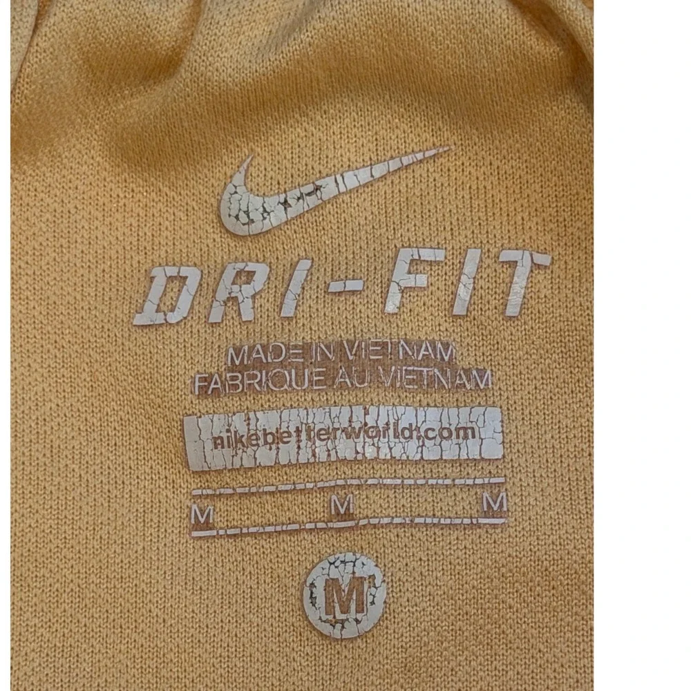 Nike Dri-FIT Running Shorts Orange White Chevron Zig Zag Purple Trim Womens M